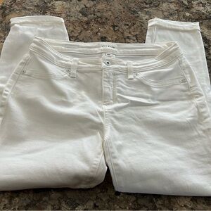 LILA RYAN Women's Cream Straight Leg Jeans